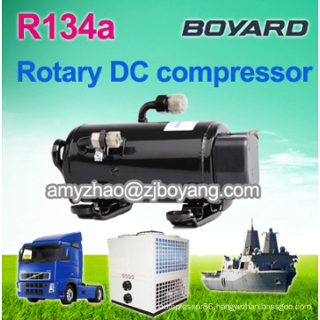 marine air conditioning with sunshine powered Boyard hermetic rotary horizontal compressor 24v compressor